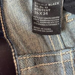 Like new Buckle black jeans